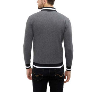 Blouson Bomber Homme Décontracté Personnalisable de Haute Qualité, Coupe Slim, Col Montant, Style Universitaire, avec Lettrage Frontal - Product Image 4