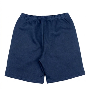 Shorts en coton vert uni pour homme, taille élastique, décontractés, respirants, tricotés, mi-longs - Product Image 3