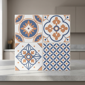 Marocain Rétro Céramique Vert 400x400 Salle de bain Cuisine Carrelages de sol en porcelaine antidérapants 40x40cm Carrelages de sol en céramique - Product Image 3