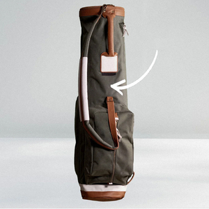 Nouveaux sacs de golf en cuir et nylon polyester avec impression de logo personnalisé à vendre. Créez votre propre sac de golf en cuir pour homme. - Product Image 2