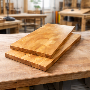 Planche de comptoir en bois de caoutchouc massif pour cuisine, panneau de table en bois massif, prix d'usine du Cambodge, vente en gros - Product Image 1