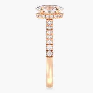 Bague de fiançailles REYES de haute qualité en moissanite taille ovale 2,12 carats pour femme, certifiée GRA, en argent sterling 925, bijoux fins - Product Image 5