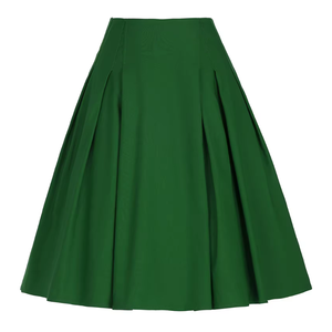 กระโปรงทรงเอพลีทสำหรับผู้หญิง กระโปรงมิดิสำหรับใส่ทุกวัน - Product Image 4