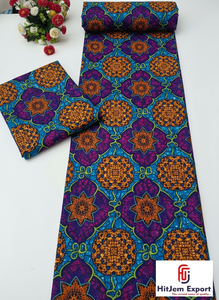 Tissu en coton imprimé africain Ankara, motifs vibrants, pour projets de couture, approvisionnement en gros, Tanzanie - Product Image 6