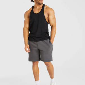 <b>Men's</b> <b>Black</b> Sleeveless Tank Top O-Neck Solid Casual Workout <b>Vest</b> Breathable Knitted Polyester Fit Compression Customizable - Product Image 2