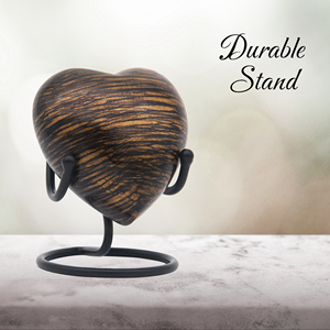 Heart Shaped Aluminum Modern Luxury Eco-Friendly Keepsake Cremation Urn 60ml At wholesales Supply - Product Image 3