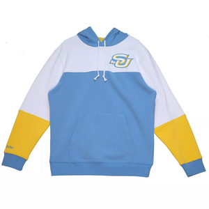 Polyester Cotton French Terry Men's Lined Windproof Pullover <b>Hoodies</b> <b>Plain</b> Soft Sororities Embroidered Logo Solid Pattern - Product Image 1