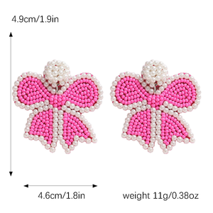 2025 Wholesale New Design Bohemian Beaded Women's Classic Sweet Versatile Rice Beads <b>Bow</b> <b>Gift</b> BY MULTI CRAFT - Product Image 6