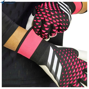 Gants de gardien de but en PU de haute qualité Elite, protection des doigts et du pouce, forte adhérence, respirants, fermeture à enfiler, unisexe, football - Product Image 4
