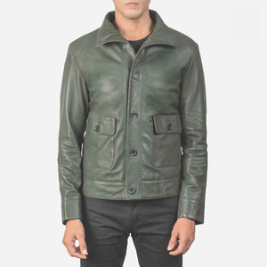 Chaqueta de cuero PU para hombre, corte ajustado, personalizable, estilo nuevo, tipo bomber de invierno con decoración de piel, transpirable. - Product Image 5