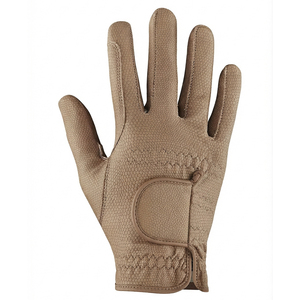 Gants d'équitation d'été demi-doigts en cuir PU respirant avec fermeture auto-agrippante, unisexe, pour usage extérieur, protection, vente en gros - Product Image 1