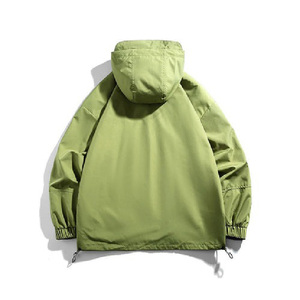 Veste coupe-vent imperméable Techwear, manteau utilitaire urbain surdimensionné, fermeture éclair asymétrique, capuche, streetwear, logo personnalisé, vente en gros - Product Image 6