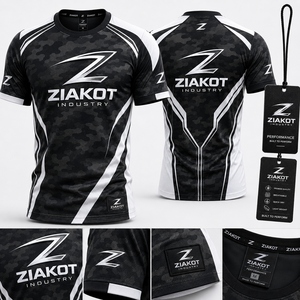 Camiseta Deportiva ZIAKOT para Hombre, Diseño Nuevo, Patrón de Graffiti Personalizado, Morado-Rosa, Figuras Geométricas Creativas en 3D y Puntos - Product Image 5