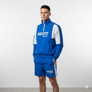 Chaqueta Cortavientos Reflectante de 3m y Pantalones de Nailon Rexfit Sports Best Edition OEM, Conjuntos Deportivos Cortavientos para Hombre - Product Image 3