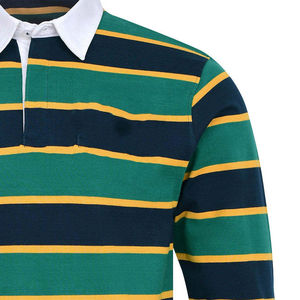 Nuevo Diseño de Camiseta de Rugby Polo para Hombre, Sublimación de Alta Calidad, Ropa Deportiva a Rayas Personalizada para Hombre, Camiseta de Rugby Polo - Product Image 4