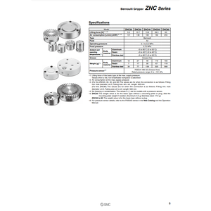 SMC Pneumatics Bernoulli Grippers ZNC60 Categoría de producto Elevadores de vacío - Product Image 1