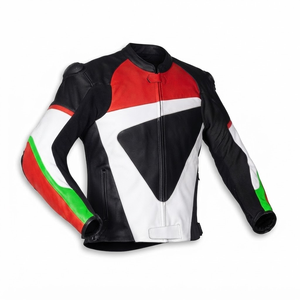 Men’s Rucati Cowhide Leather <b>Racing</b> <b>Jacket</b>/Chaqueta MotoCP Style CE Level 2 Armor Motorcycle Track Riding Protective Gear CE - Product Image 1