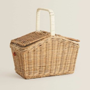Kids storage <b>hampers</b> hand-weave natural rattan picnic <b>baskets</b> multiple use <b>basket</b> containers - Product Image 4