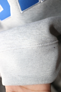 UKCD Crewneck Sweatshirt Gray Blue Letter Print Unisex Regular Fit Casual Pullover Autumn Knitted French Terry CLUSH SPORTS - Product Image 3