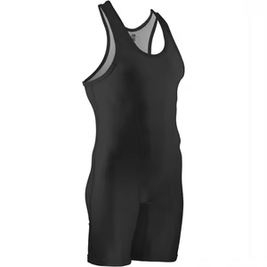 Men's Wrestling Singlet Plus Size 5xl Comfortable Breathable Quick Dry Custom Logo Sublimation Solid Knitted Casual Team Latest - Product Image 5