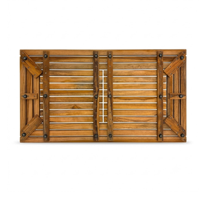 Alfombrilla de ducha de madera de teca resistente al por mayor, alfombrilla de madera para baño, spa y sauna, procedente de Vietnam - Product Image 2