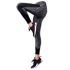 Pantalones de Yoga para Mujer, Leggings Deportivos de Malla para Gimnasio, Ropa de Culturismo de Secado Rápido, Elásticos en Cuatro Direcciones, Sin Costuras, Cintura Alta - Product Image 3