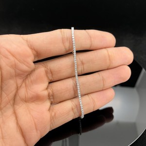 Dailywear Customize 2MM 4MM VVS Moissanite Tennis <b>Bracelet</b> 925 Sterling Silver Dainty Luxury Minimalist Jewelry Gift Party Wear - Product Image 4