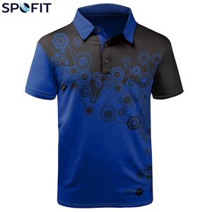 Camisetas Polo Personalizadas para Hombre, Diseño Sublimado, 100% Poliéster, Tejido de Punto, Corte Ajustado, Transpirables, Casuales, Servicio OEM y ODM al por Mayor - Product Image 2