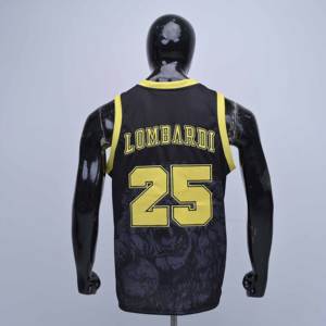 Maillot de basket-ball pour homme de qualité supérieure, fabrication personnalisée avec logo brodé sur le devant et le dos. - Product Image 5