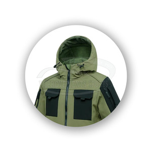 Nouvelle veste softshell design personnalisé vêtements de travail d'hiver veste softshell à fermeture éclair doublée en polaire coupe-vent pour hommes fabriquée au Pakistan - Product Image 3