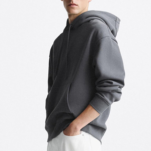 Sweat-shirt à capuche personnalisé brodé sur le devant pour homme, haute couture, sportif, vêtement d'hiver, imprimé, respirant, en polaire, écologique - Product Image 2