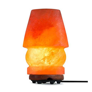 Lámpara de Sal del Himalaya Tallada a Mano, Luz Nocturna LED de Cristal de Roca Rosa Natural, Decoración de Mesa - Product Image 4