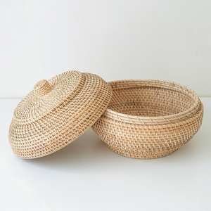 High quality <b>empty</b> jars hand-crafted rattan jar wholesale sustainable <b>boxes</b> for essentials storage - Product Image 2