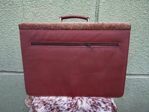 Sacoche pour ordinateur portable en cuir pleine fleur avec poils, style vintage, sac bandoulière messager pour homme avec compartiment rembourré LHLB-0010 - Product Image 2