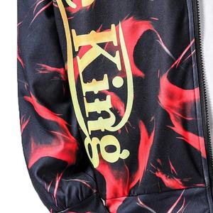 ชุดวอร์มสำหรับฤดูหนาวของผู้ชายกางเกงวอร์มโอเวอร์ไซส์มีฮู้ดและเป็นมิตรกับสิ่งแวดล้อมลายทึบขายดี - Product Image 4