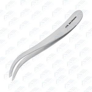 Pinzas para Cejas de Acero Inoxidable con Punta Inclinada y Plana, Personalizables con Logotipo, para el Cuidado de la Belleza - Product Image 6