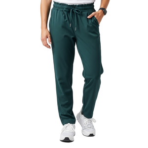 Pantalon de sport d'été pour homme en pur coton, taille mi-haute, imprimé, respirant, coupe ample, grande taille, jambe fuselée, jambe droite, style décontracté - Product Image 2