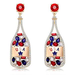 Boucles d'oreilles brodées de perles de luxe, faites à la main, bijoux perlés pour fêtes et occasions spéciales pour femmes à prix avantageux - Product Image 6