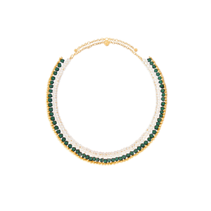 Conjunto de Joyería Fina con Perlas y Circonitas, Chapado en Oro de 18K, para Boda, Estilo Moderno - Product Image 2