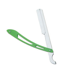 Maquinilla de Afeitar Profesional UBI de Plástico Verde, Cuchilla Recta de Acero con Alto Contenido de Carbono, Sistema de Cuchillas de un Solo Filo para Uso Profesional - Product Image 4