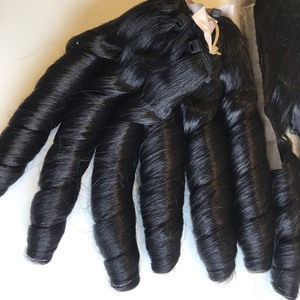 Printemps Curl Texture Couleur Naturelle Vietnamien Humain Couleur Naturelle Prix Usine Extensions de Cheveux - Product Image 5