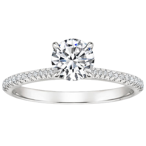 Hermoso anillo de cristal plateado blanco para mujer, regalo de compromiso, boda, aniversario, joyería de moda - Product Image 2