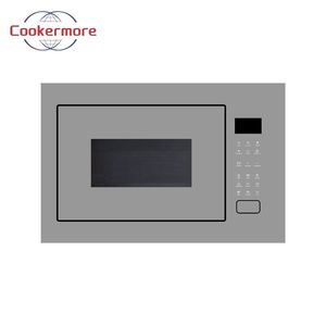 Four à <span class=keywords><strong>micro</strong></span>-ondes encastrable <span class=keywords><strong>gris</strong></span> moderne 27L avec commande tactile, fonction <span class=keywords><strong>grill</strong></span> et dégivrage pour cuisine de luxe - Product Image 1