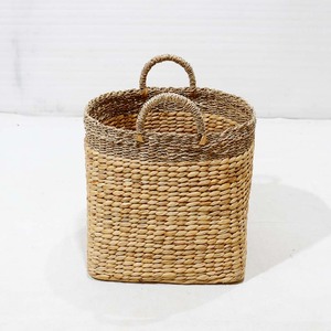 Ensemble de paniers de rangement rectangulaires en jonc de mer tressé à la main avec poignées pliables écologiques pour le salon, la chambre et la décoration intérieure - Product Image 4