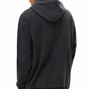 Sweat-shirt à capuche vintage pour homme de qualité supérieure, lavage à l'acide, personnalisé, en coton pur, tricoté de haute qualité, anti-rides, pour l'hiver - Product Image 6