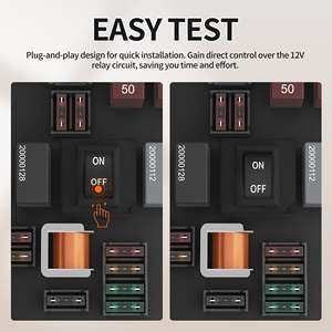 Interruptor de derivación de relé 9038, paquete de 6, para GM, BMW, Audi, Chrysler, herramienta de diagnóstico de bomba de combustible con control robusto y fácil de usar - Product Image 4