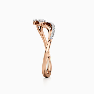 Anillo Clásico de Flor con Diamante Cultivado en Laboratorio de Lujo, Oro 10K 14K 18K, Plata 925 935, Corte Pera, Regalo para Compromiso, Boda o Fiesta - Product Image 4