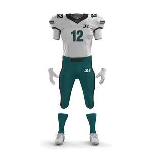 Concevez votre propre uniforme de football américain personnalisable, 100% polyester, écologique, séchage rapide, respirant, pour hommes et femmes - Product Image 2