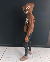 Sweat à capuche zippé double Y2K pour homme 2026 |   Pull imprimé à manches longues pour l'automne |   Niche Streetwear OEM