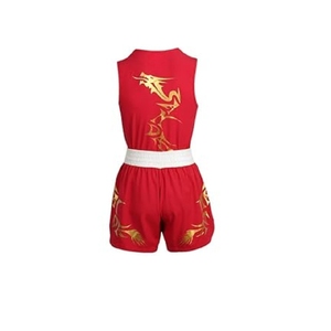 ชุดวูซูซานด้าคุณภาพสูง 100% จากสหรัฐอเมริกา ชุดยูนิฟอร์มชกมวยที่ทนทาน อุปกรณ์ฝึกซ้อมคิกบ็อกซิ่ง ชุดกีฬา - Product Image 3